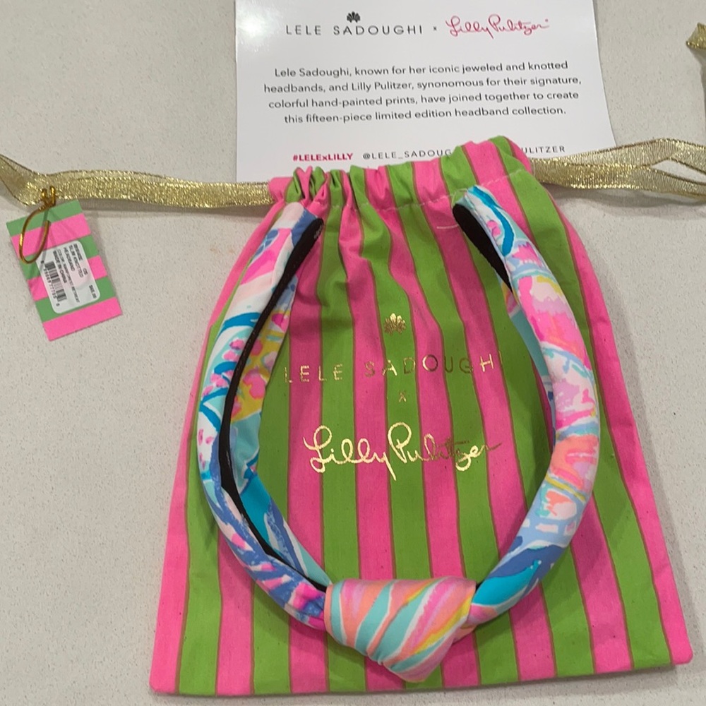 NWT Lilly Pulitzer x Lele Sadoughi Headband
